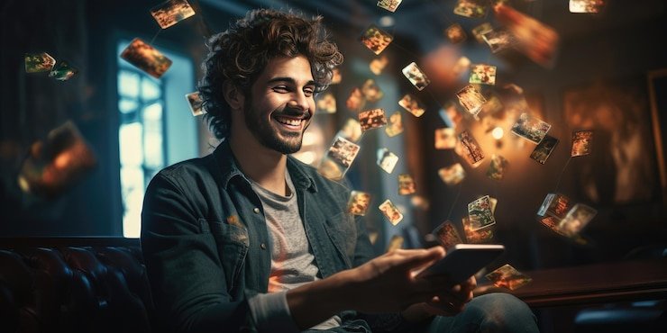 Pengguna melakukan login di akun268 menggunakan smartphone dengan koneksi lancar